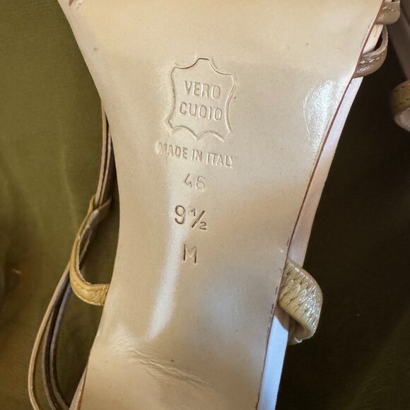 Via Spiga Strappy Sandals, Leather Made in Italy, 9.5M/46 Euro - Picture 3 of 9